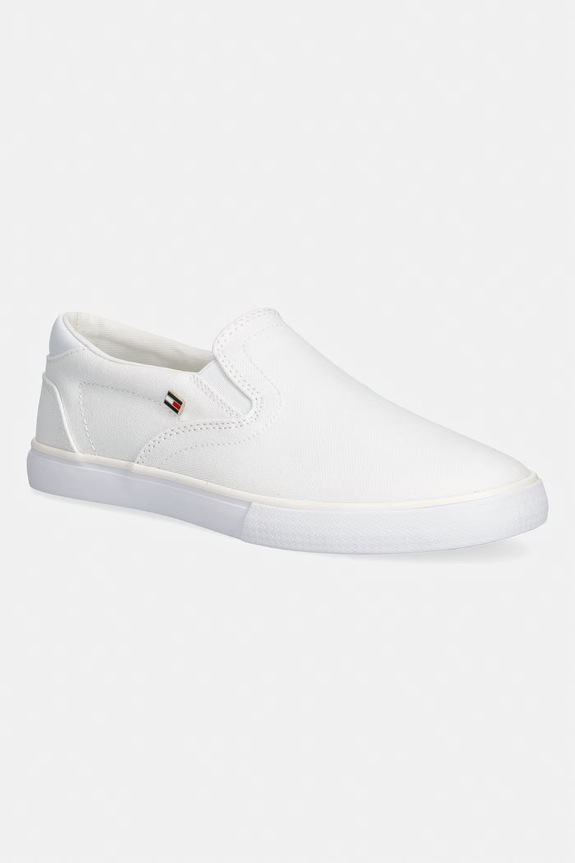 Tommy Hilfiger TH LOW PROFILE SLIP ON tenisky dětské bílá FW0FW09103