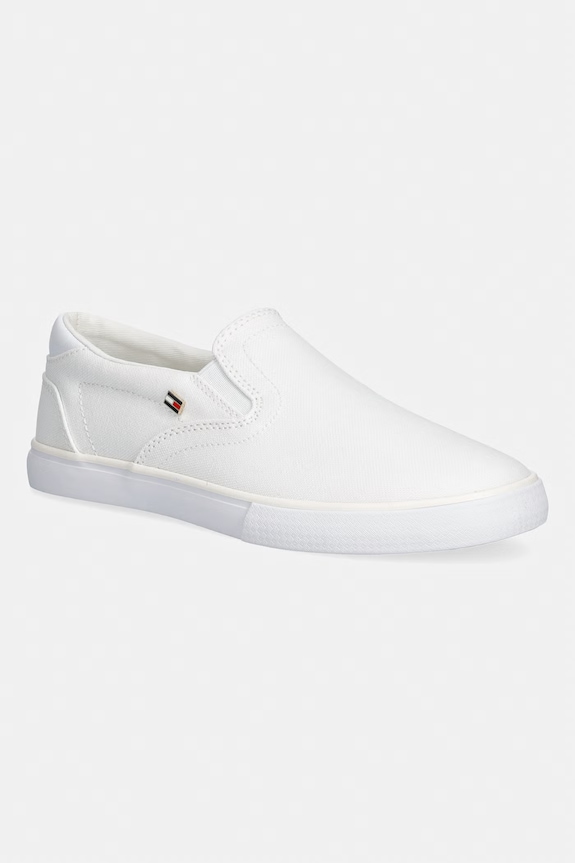 Tommy Hilfiger TH LOW PROFILE SLIP ON tenisky dětské bílá FW0FW09103