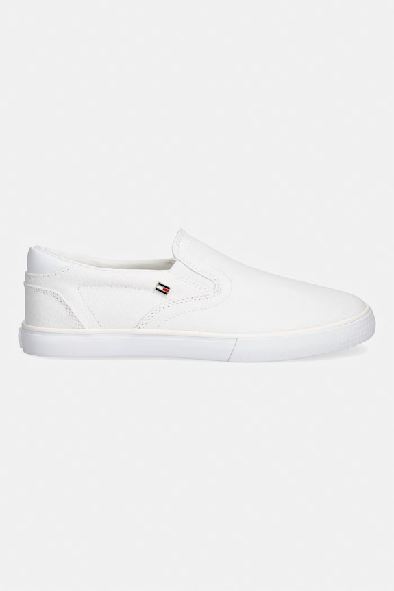 Tommy Hilfiger TH LOW PROFILE SLIP ON tenisky dětské FW0FW09103 bílá SS26
