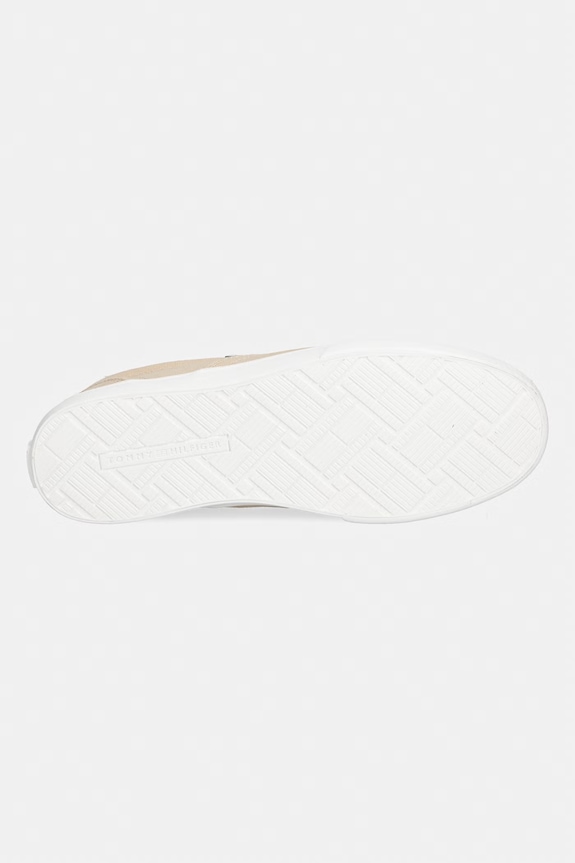 Tommy Hilfiger TH LOW PROFILE SLIP ON tenisówki damskie FW0FW09103 beżowy