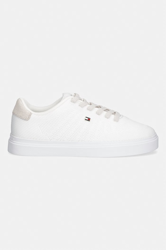 Tommy Hilfiger TH FEMININE CUPSOLE KNIT sneakersy damskie FW0FW09289 biały SS26