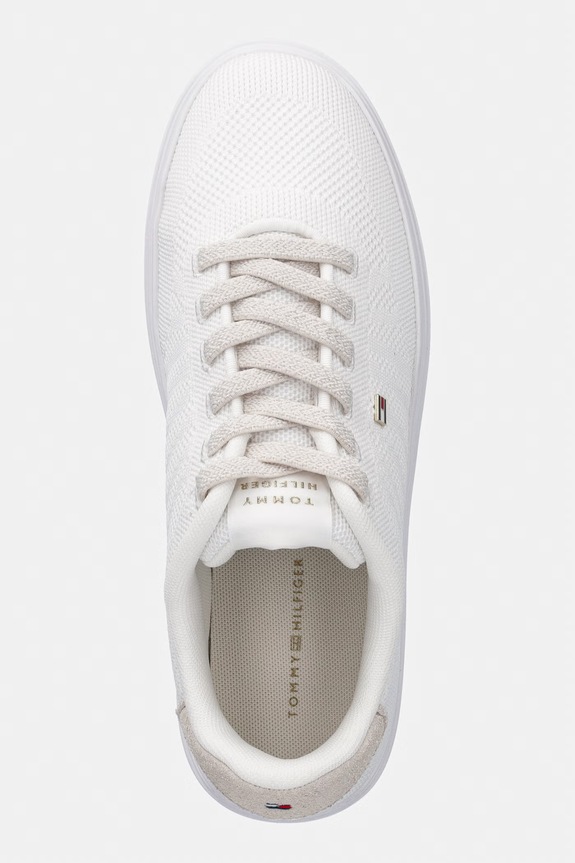 Tommy Hilfiger TH FEMININE CUPSOLE KNIT sneakersy damskie biały FW0FW09289