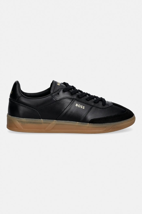Kožené tenisky BOSS Brenta 50518001.001 čierna SS26