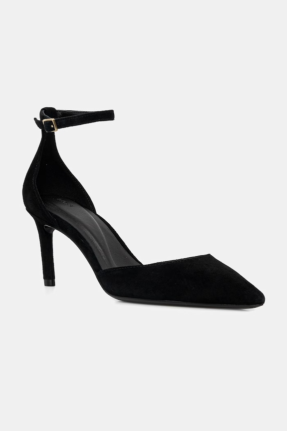BOSS szpilki zamszowe Gracey 5-8 cm czarny 50557660.001