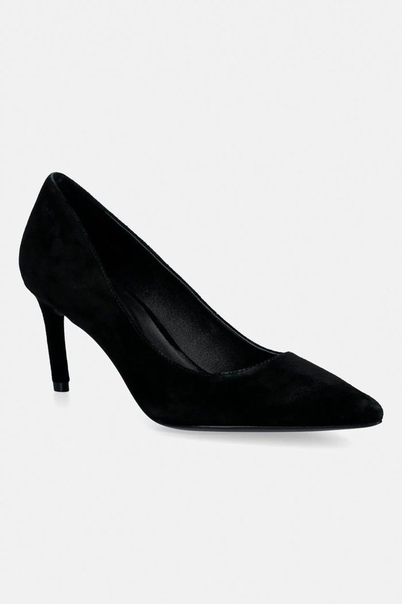 BOSS szpilki zamszowe Gracey 5-8 cm czarny 50557675.001