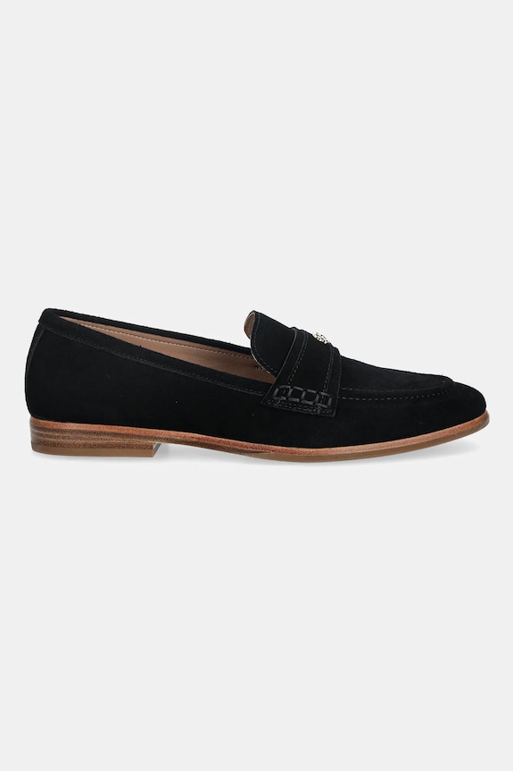 Μοκασίνια σουέτ BOSS Helyan 50564752.001 μαύρο SS26