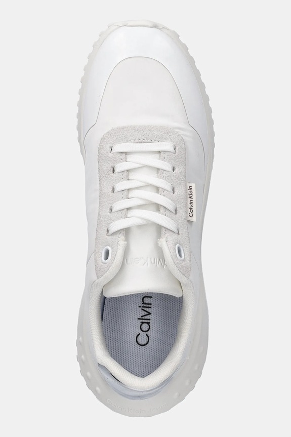 Calvin Klein sneakers EVA RUNNER LACE UP MAT MIX alb YW0YW02016