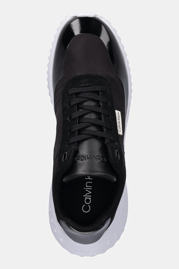 Calvin Klein sneakers EVA RUNNER LACE UP MAT MIX negru YW0YW02016