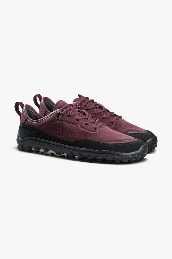 Vivobarefoot półbuty trekkingowe damskie TRACKER LEATHER AT LOW 209624 bordowy SS26
