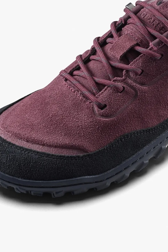 Vivobarefoot półbuty trekkingowe damskie TRACKER LEATHER AT LOW 209624 bordowy