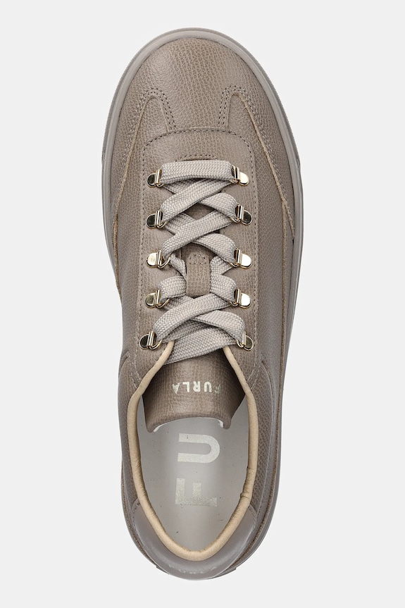 Kožne tenisice Furla Enjoy Lace-Up Sneaker bež YK76ENJ.BX4397.4488S