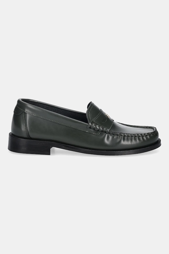 Furla mocasini de piele College Loafer YK41FSN.T20000.4491S verde SS26