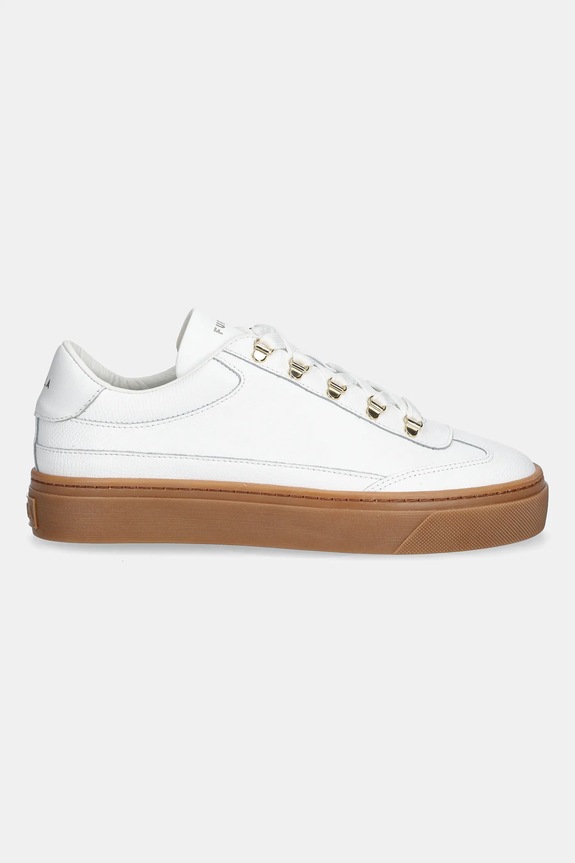 Kožne tenisice Furla Enjoy Lace-Up Sneaker YK76ENJ.BX4397.01B00 bijela SS26