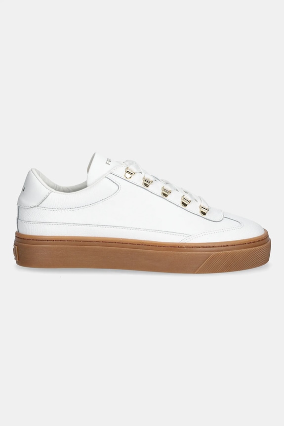 Kožne tenisice Furla Enjoy Lace-Up Sneaker YK76ENJ.BX4397.01B00 bijela SS26