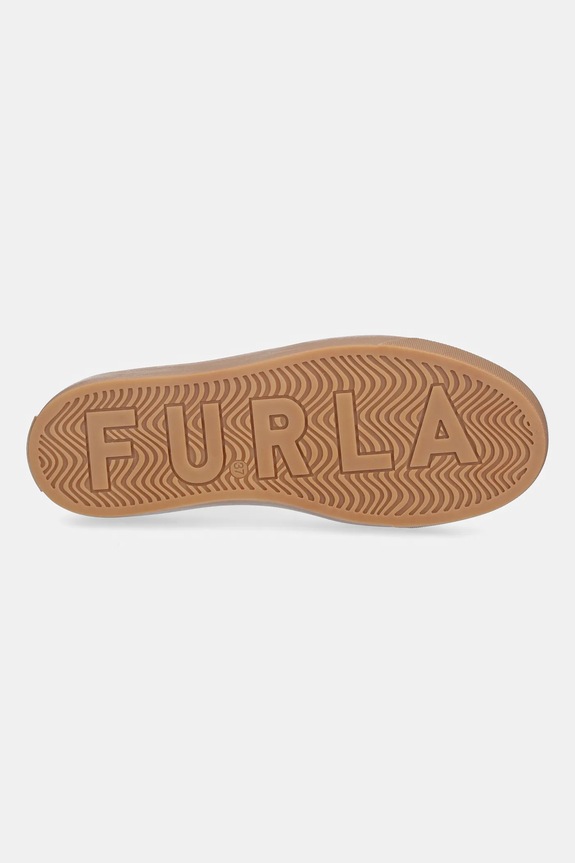 Kožne tenisice Furla Enjoy Lace-Up Sneaker YK76ENJ.BX4397.01B00 bijela
