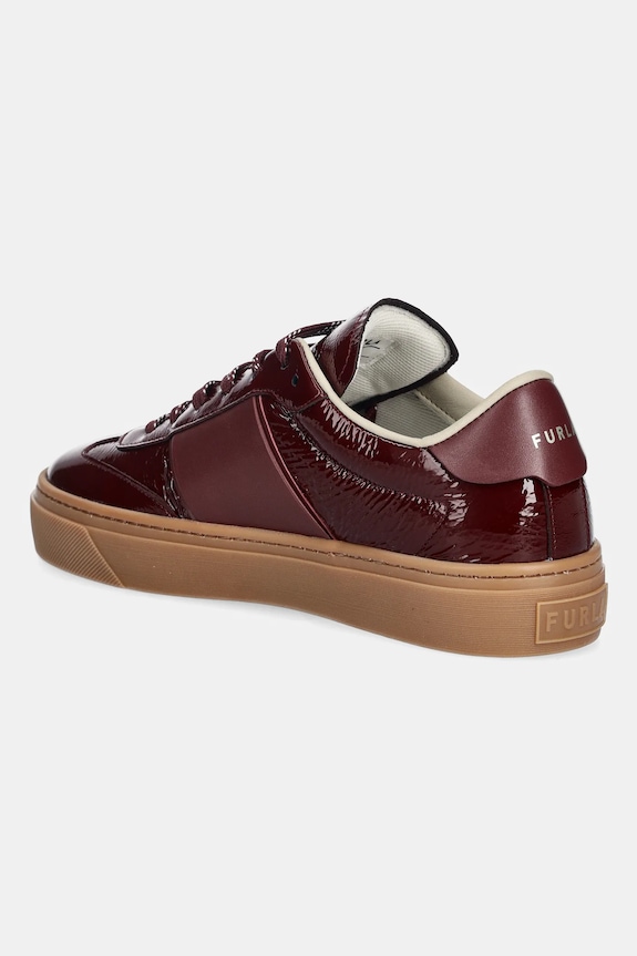 Obuća Kožne tenisice Furla Enjoy Lace-Up Sneaker YK58ENJ.BX4393.26700 bordo