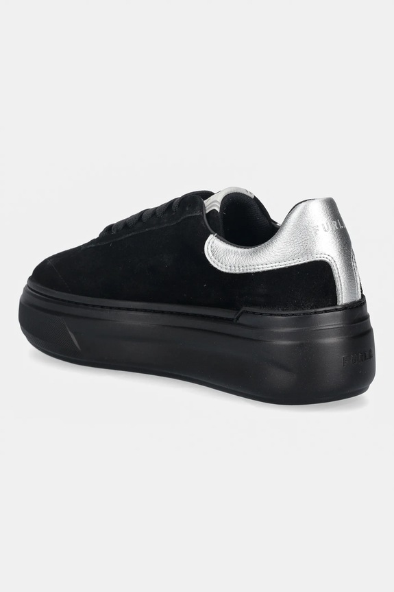 Încălțăminte Furla sneakers din piele Nuage Lace-Up Sneaker YJ88NUA.BX4400.OSI00 negru