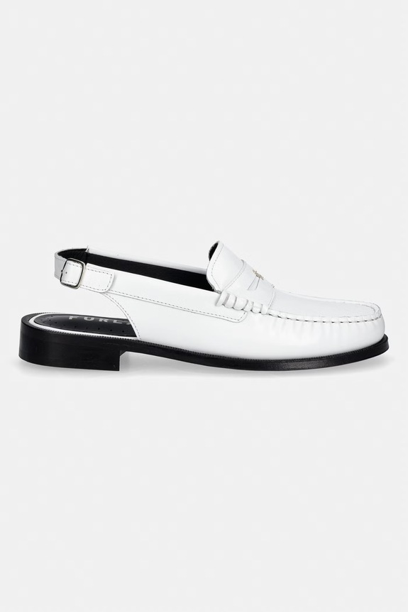 Кожаные мокасины Furla College Loafer YK55FCG.T20000.01B00 белый SS26