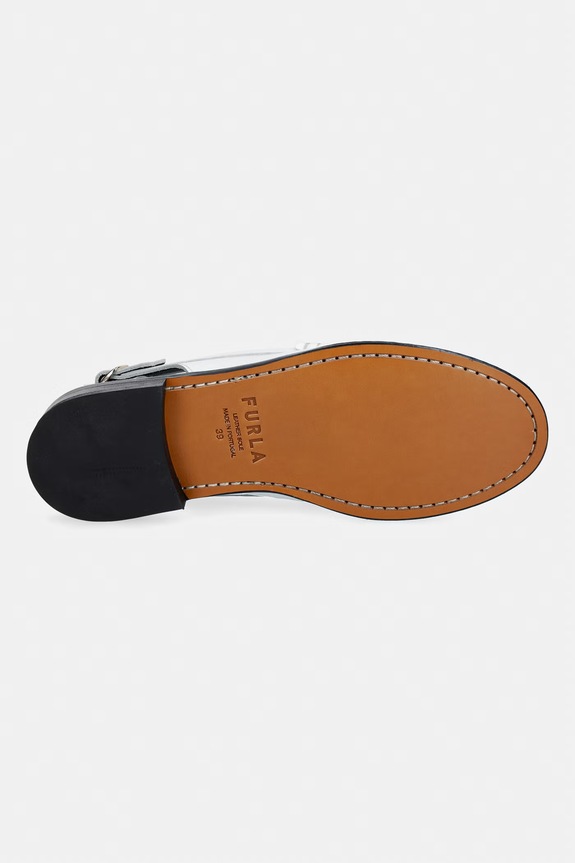 Кожаные мокасины Furla College Loafer YK55FCG.T20000.01B00 белый