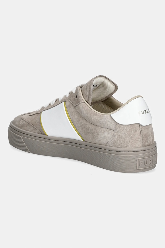 Încălțăminte Furla sneakers din piele Enjoy Lace-Up Sneaker YK58ENJ.BX4394.4714S bej