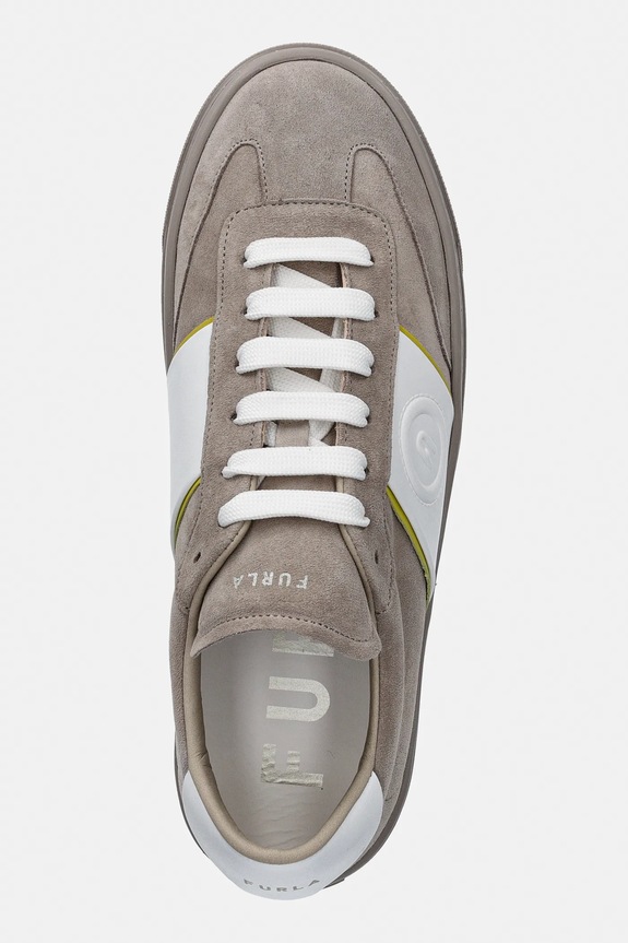 Furla sneakers din piele Enjoy Lace-Up Sneaker bej YK58ENJ.BX4394.4714S