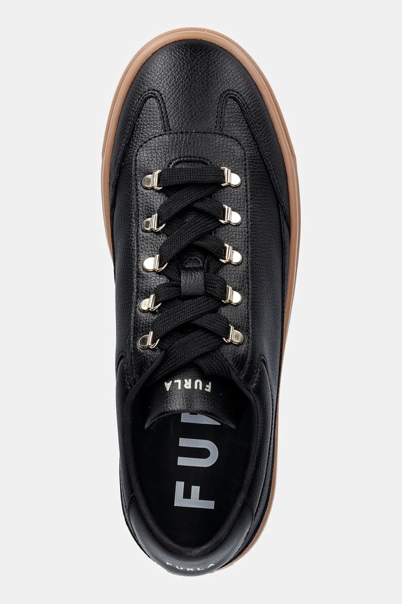 Furla sneakers din piele Enjoy Lace-Up Sneaker negru YK76ENJ.BX4397.O6000