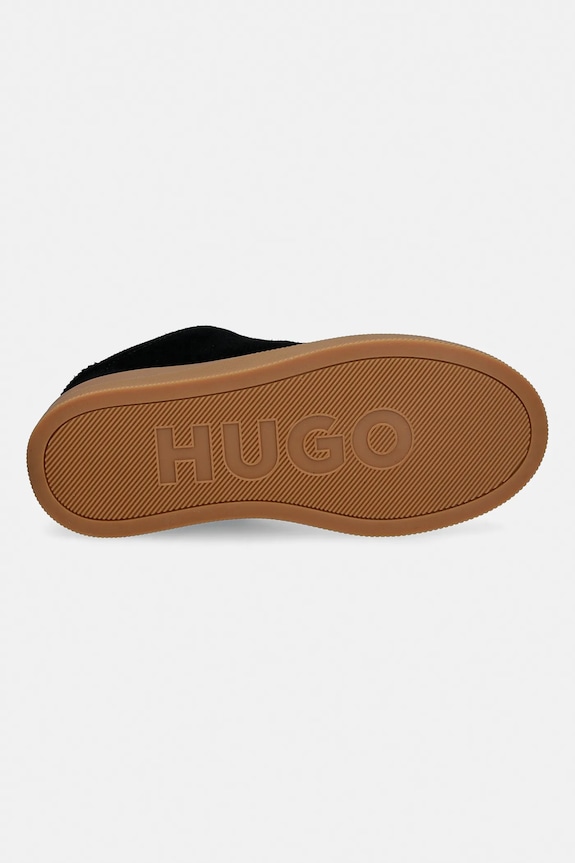 Semišové tenisky HUGO Lyzz 50557844.001 čierna
