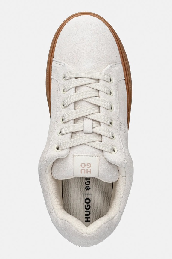 HUGO sneakersy zamszowe Lyzz biały 50557844.115