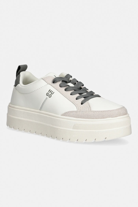 HUGO sneakersy Lyssa imitacja skóry licowej biały 50557899.353