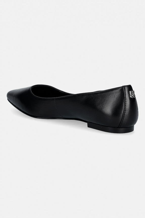 Scarpe HUGO ballerine in pelle Maridia 50557661.001 nero