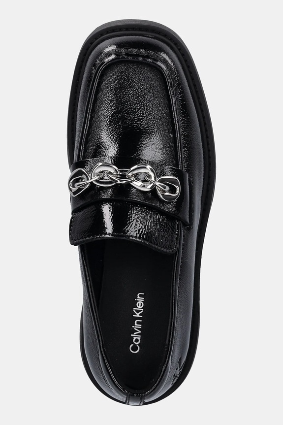 Δερμάτινα μοκασίνια Calvin Klein CHUNKY LOAFER HDW LTH μαύρο YW0YW02044