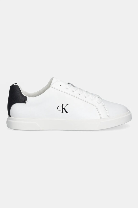 Calvin Klein sneakers LOW PRO CUP LACEUP LTH MOIRE HW0HW02845 bianco SS26