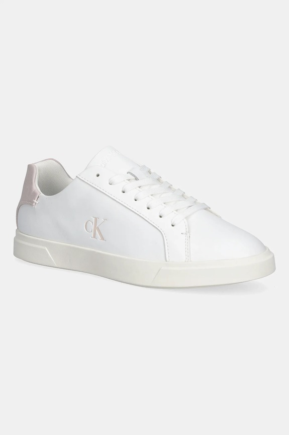 Calvin Klein sneakersy LOW PRO CUP LACEUP LTH MOIRE syntetyczny beżowy HW0HW02845
