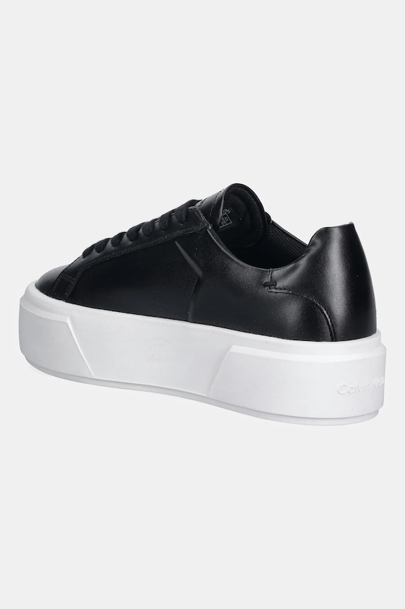 Παπούτσια Δερμάτινα sneakers Calvin Klein FLATFORM LACE UP LTH MG YW0YW01928 μαύρο