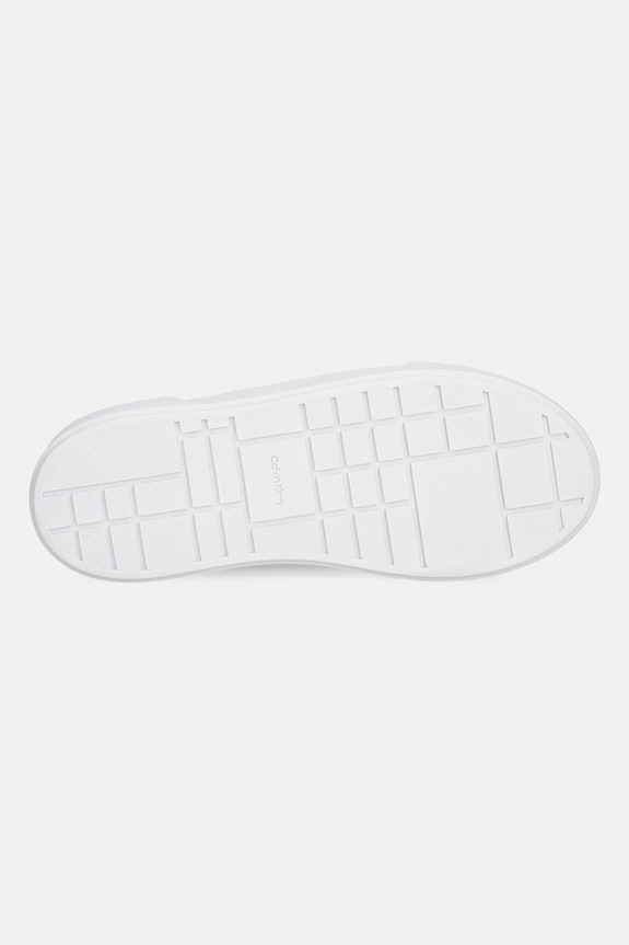 Δερμάτινα sneakers Calvin Klein FLATFORM LACE UP LTH MG YW0YW01928 μαύρο