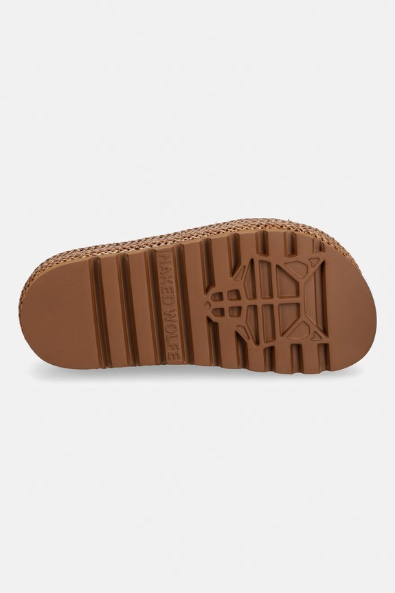 Naked Wolfe klapki Blizzard Blizzard.Tan.Raffia beżowy
