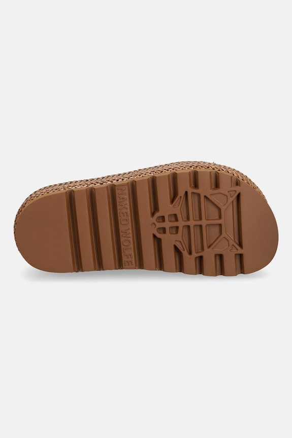 Naked Wolfe klapki Blizzard Blizzard.Tan.Raffia beżowy