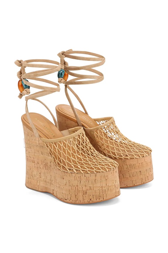 Naked Wolfe sandale Iris Iris.Camel bej SS26
