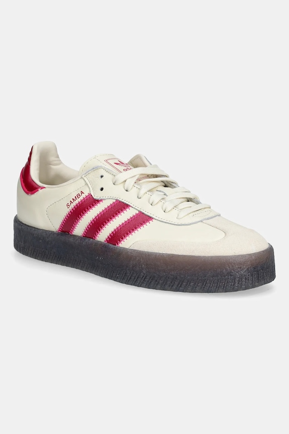 Kožne tenisice adidas Originals Sambae brušena koža bež IH4042