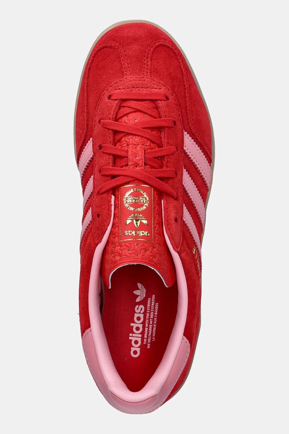 Δερμάτινα sneakers adidas Originals Gazelle Indoor κόκκινο IH6797