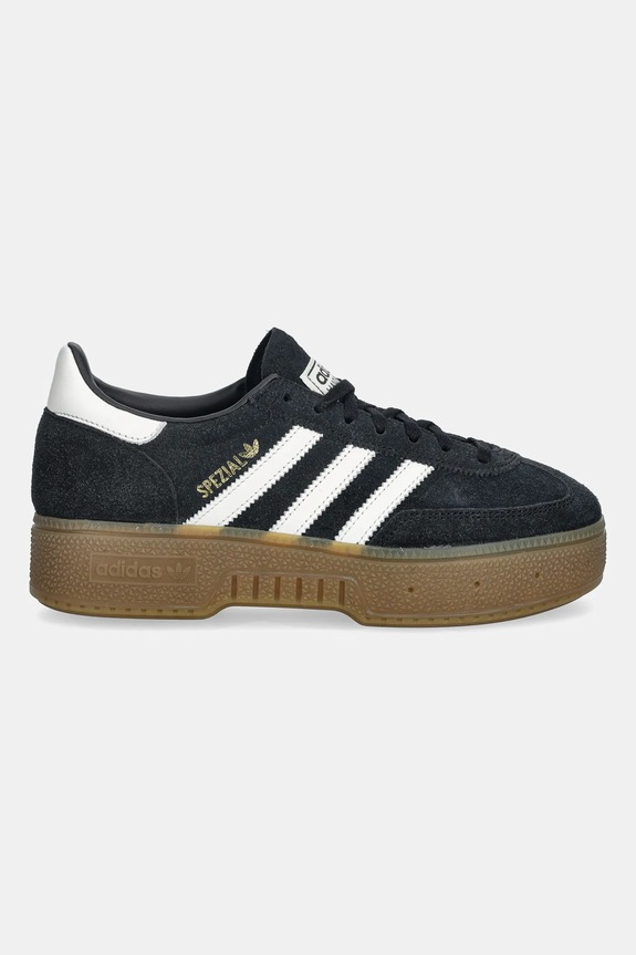 adidas Originals sneakers din piele întoarsă Handball Spezial Bold JR7438 negru SS26