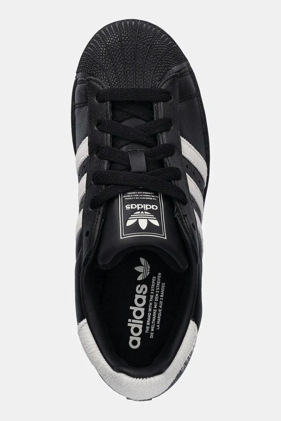 Δερμάτινα sneakers adidas Originals Superstar II μαύρο KI3574
