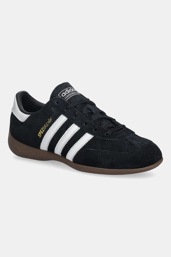 adidas Originals suede sneakers Handball Spezial Lo Pro grain leather black KJ3629