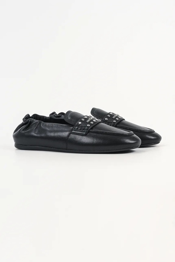 Karl Lagerfeld mocasini de piele MARLEE KL41311.00S negru SS26