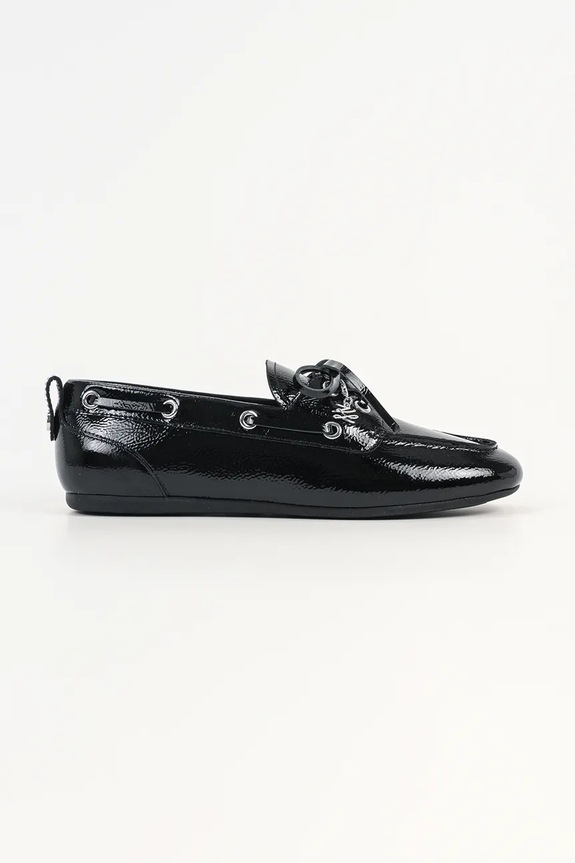 Karl Lagerfeld mocasini de piele MARLEE piele negru KL41326.100