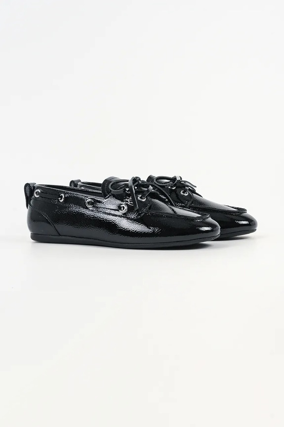 Karl Lagerfeld mocasini de piele MARLEE KL41326.100 negru SS26
