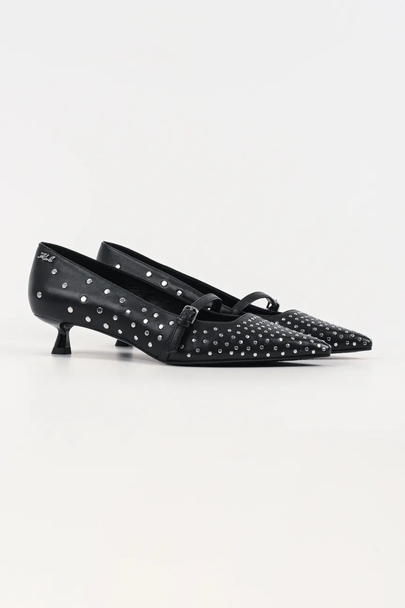 Karl Lagerfeld stilettos de piele PASHA KL30106S.00S negru SS26