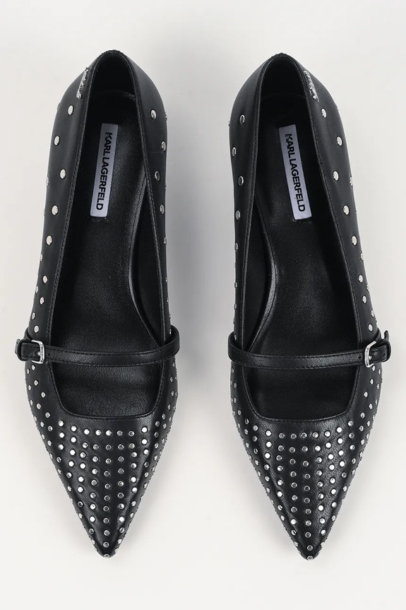 Karl Lagerfeld stilettos de piele PASHA negru KL30106S.00S