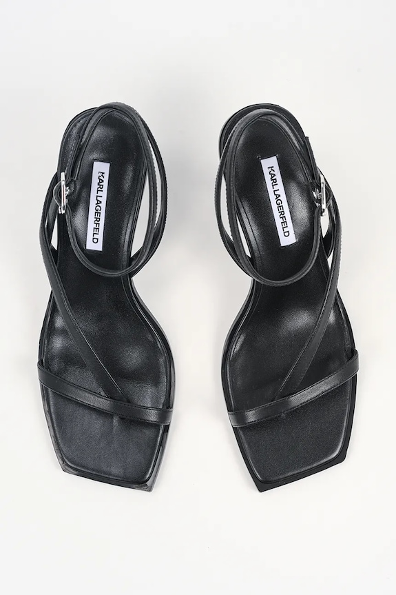 Kožené sandále Karl Lagerfeld KARMEL čierna KL33606.000
