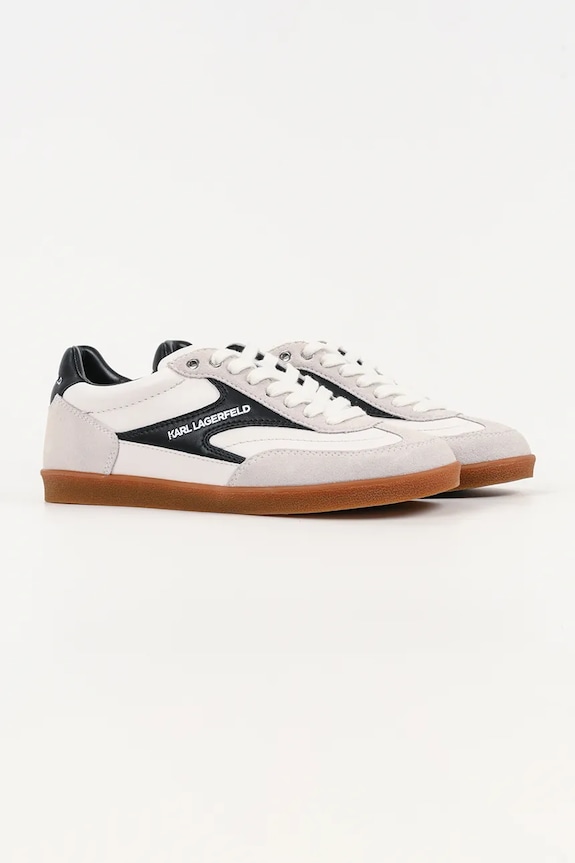 Karl Lagerfeld sneakers din piele KANDIDATE KL63855.310 alb SS26